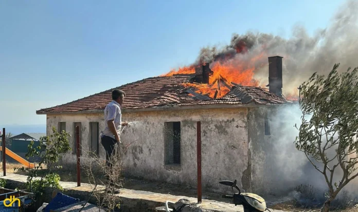 çanakkale köy yangın